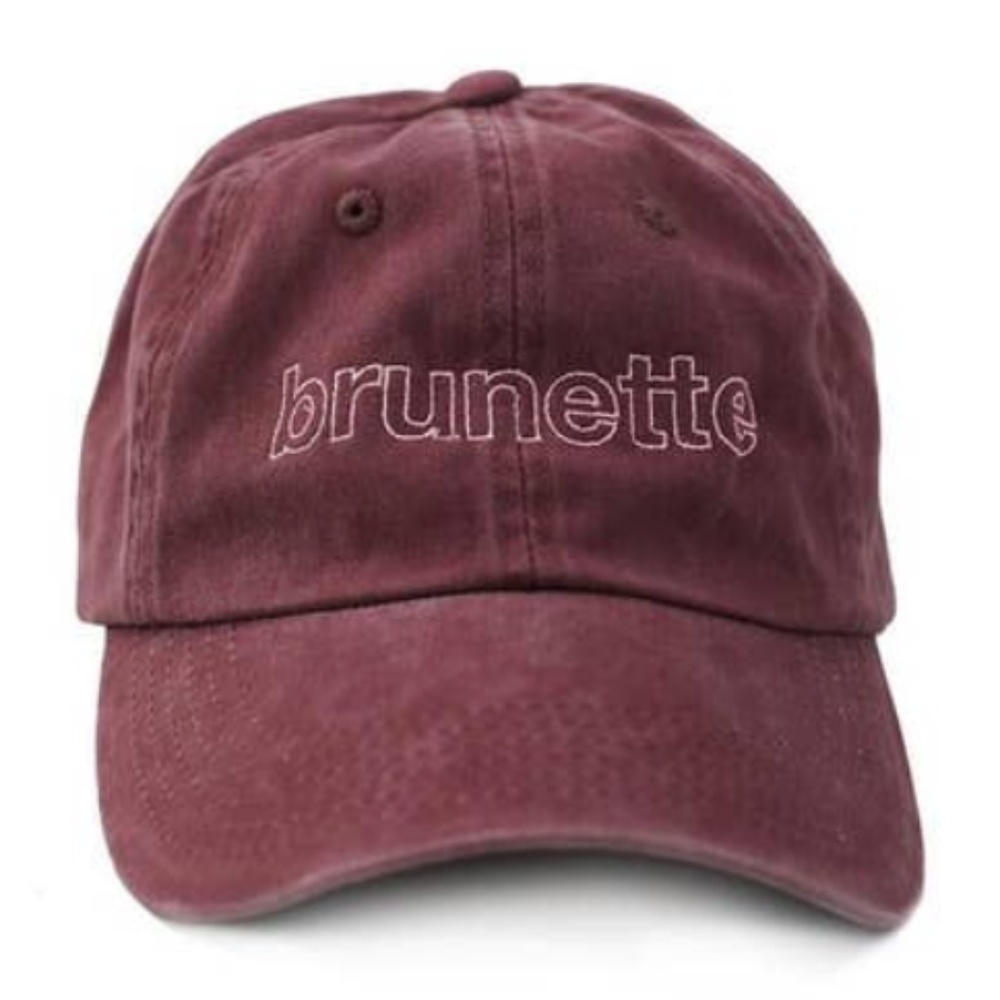 “Brunette” Cranberry Baseball Cap